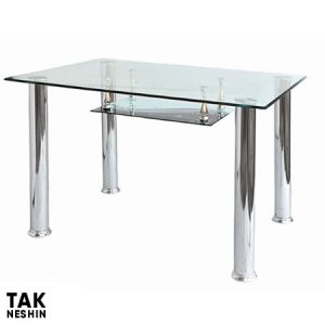 میز شیشه ای پایه فلزی211