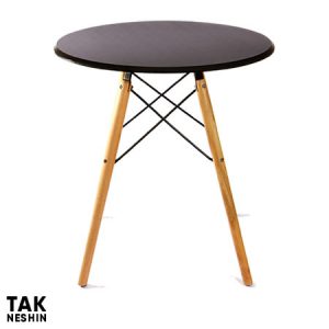 میز گرد با پایه چوبی راش MZ-119